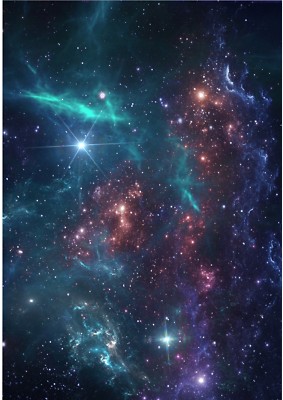 Galaxy Cosmos Night Sky Wallpaper A4 Sized Edible Wafer Paper