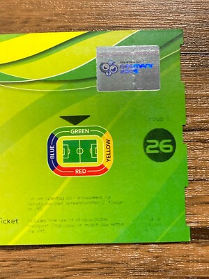 FIFA World Cup 2006 Germany Ticket - Match #26 Czech Republic