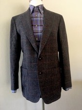 Vintage CRICKETEER European Mens Wool Tweed Sport Jacket Blazer Coat