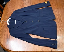 RJ Classics, New Monterey show jacket hunt coat navy $569, 12 R Orange label