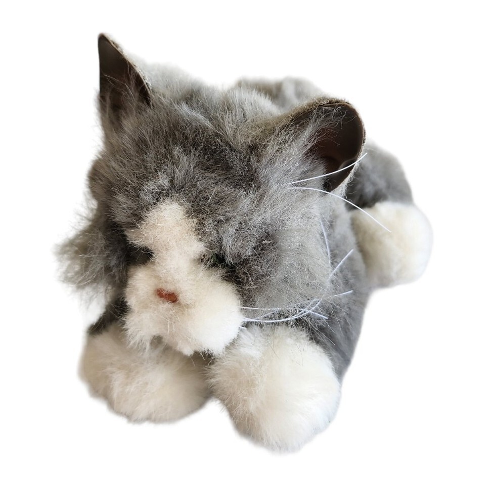 Furreal Friends Grey White Kitten Cat 2002 Tiger Electronics Purrs Meows  Tested