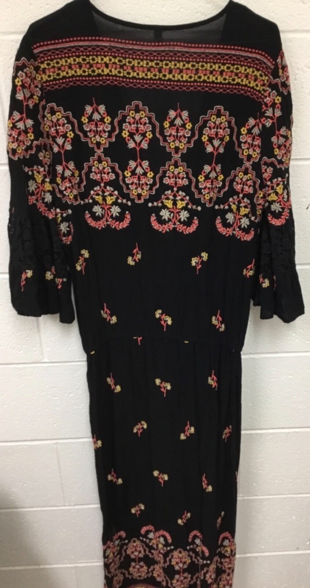 wildflower embroidered mini dress free people Uncle Frank Multi Butterfly Dress – Charlotte Heart Boutique main image 1