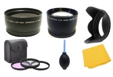 58MM Wide Angle, Telephoto Lens, Filter Kit For Canon EOS Camera w/ 18-55mm Lens