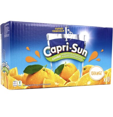 10er PACK CAPRI SUN Orange 0,2L Softgrtränk-Getränk-Fruchtgetränk 