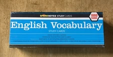 English Vocabulary (SparkNotes Study Cards) - Cards By SparkNotes