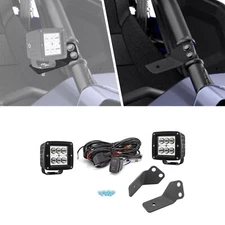 WEISEN Side A-Pillar LED Light Pods Mount Bracket Wire Kit For Yamaha YXZ1000R