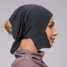 Solid Color Bonnet Cap Women Hijab Muslim Turban Head Wrap Cover Headwear Islam