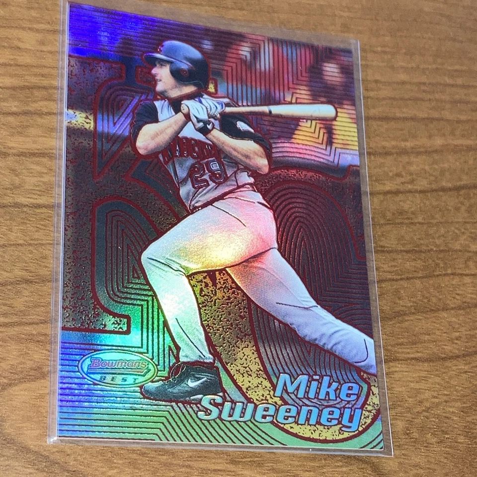 2002 Bowman's Best Red SP Serial #/200 Mike Sweeney #72 MINT - Image 2 of 4