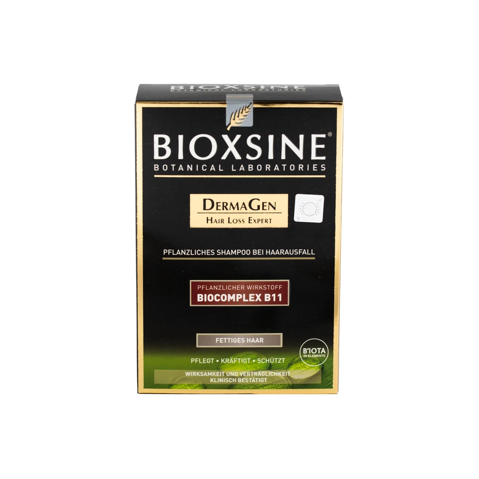 BIOXSINE BOTANICAL LABORATORIES Bioxsine DermaGen pflanzliches Shampoo 300ml bei Haarausfall für fettiges Haar