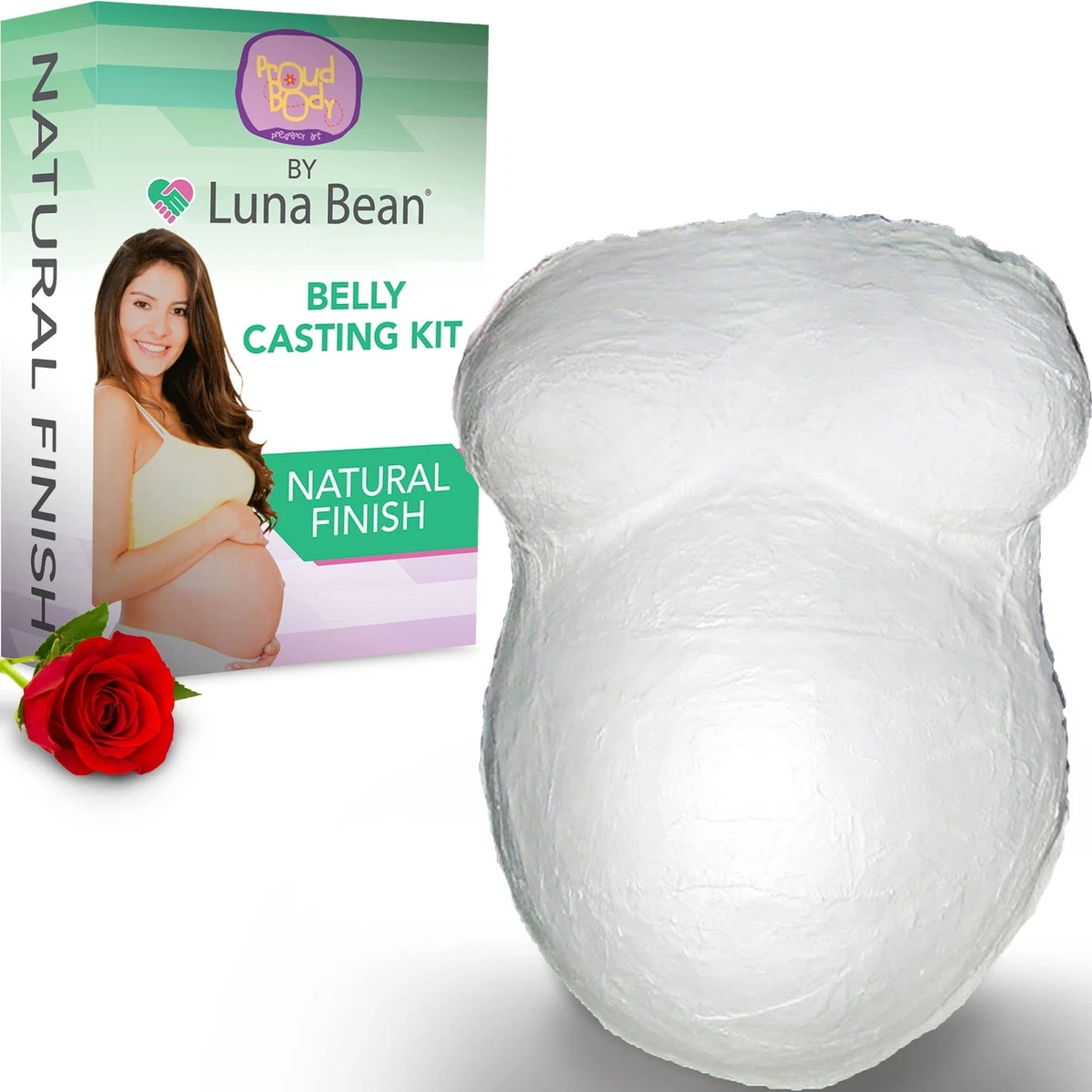 Luna Bean Belly Cast Kit Pregnancy Casting Kit (Natural) – Mom to Be Gift,  Be