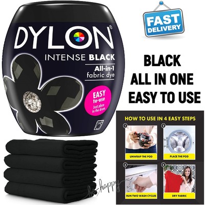 Intense Black Powder Dylon Machine Dye Pod Fabric Wash For Colour Clothes 350g 5000325047198 Ebay