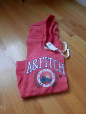 NWT Abercrombie  Fitch Women Embroidered Hoodie Pink M or L