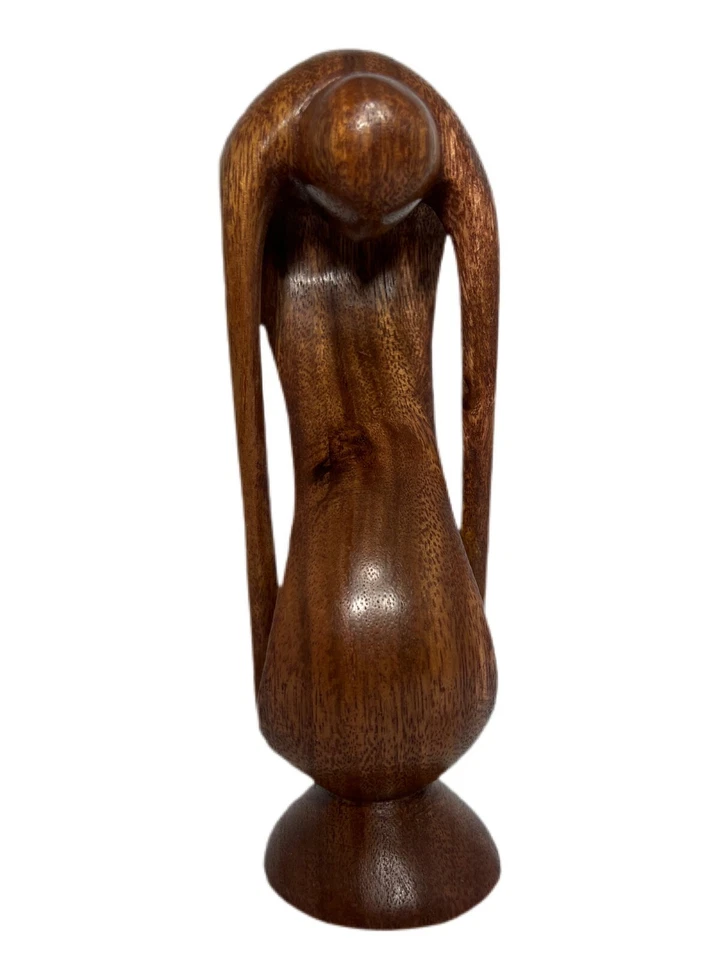 Novica Tallada a Mano Abstracto Romántico Amor Regalo Idea Madera Escultura Arte Decoración Foto 2 de 4