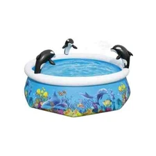 H2OGO ORCA INFLATABLE SPRAY POOL *DISTRESSED PKG