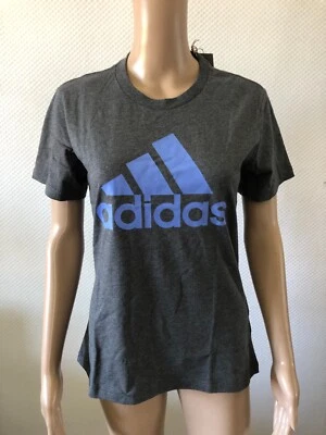 ✨️ adidas Damen Universal LOGO T-Shirt IC0634 anthrazit Gr.XS  S Neu - Bild 1 von 4