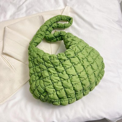 Crossbody Purse Puffer Tote Bag Padding Shoulder Bag Quilted Tote Bag for Women