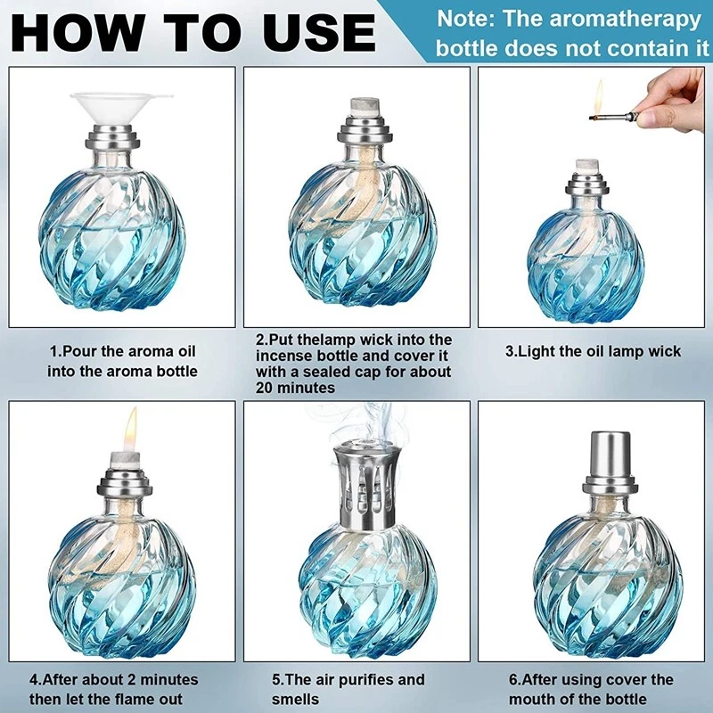 2PCS Replacements Home Fragrance Oil Lamp Wick for Catalytic Burner Core Head - Image 2 of 4