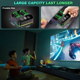 4 Pack 6200mWh Rechargeable Controller Battery Pack for Xbox Series X|S/Xbox One