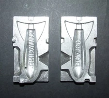 DCA 180g FLIGHTED FINNED ALLOY LEAD WEIGHT MOULD BEACH COD BASS SEA FISHING