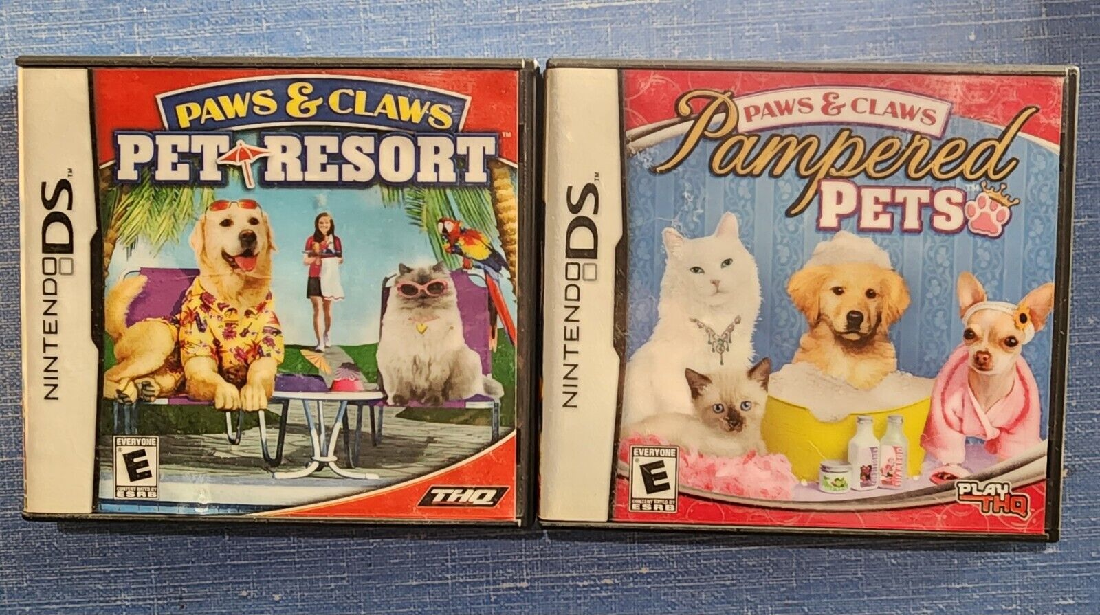 3 Nintendo DS Game Lot Paws & Claws Pampered Pets 2 ~ Dogs & Cats ~ Farm  Frenzy