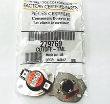 279769 Genuine OEM Whirlpool Dryer Thermal Fuse Thermostat Kit 3390291 3977394