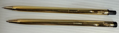 Vintage Pierre Cardin Pen and Pencil Set Black and Gold Found In Estate - Picture 3 of 7