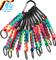 10 StüCk Karabiner Mit Schraubverschluss, Mini Karabiner SchlüSselanhäNger Schlü