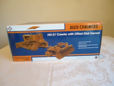 1st Gear 1/25 Scale Allis-Chalmers HD-21 Crawler with Offset Disk Harrow 40-0125
