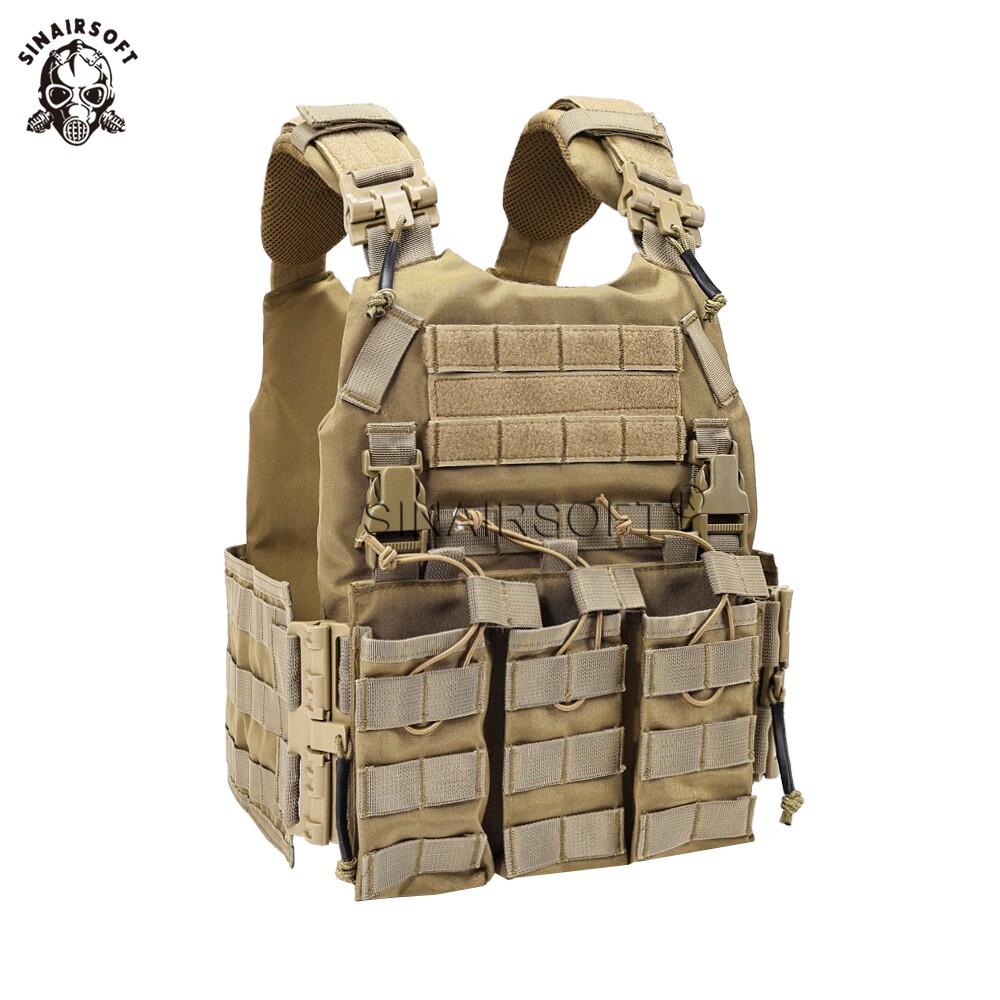 Chaleco Táctico Militar Liberación Rápida Molle Airsoft Combate Asalto Placa Portador