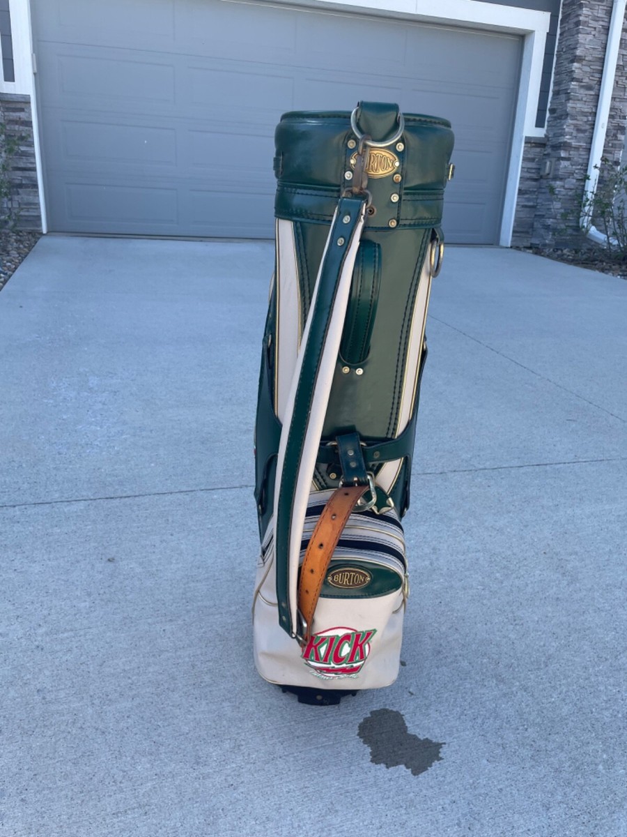 Vintage Burton Cream/Green Six Divider Golf Caddy Bag | eBay