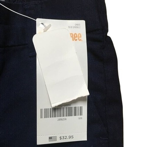 Gymboree Boys Pants – Navy Blue Linen Blend, Elastic Waist, Dress or School Size - Picture 5 of 5