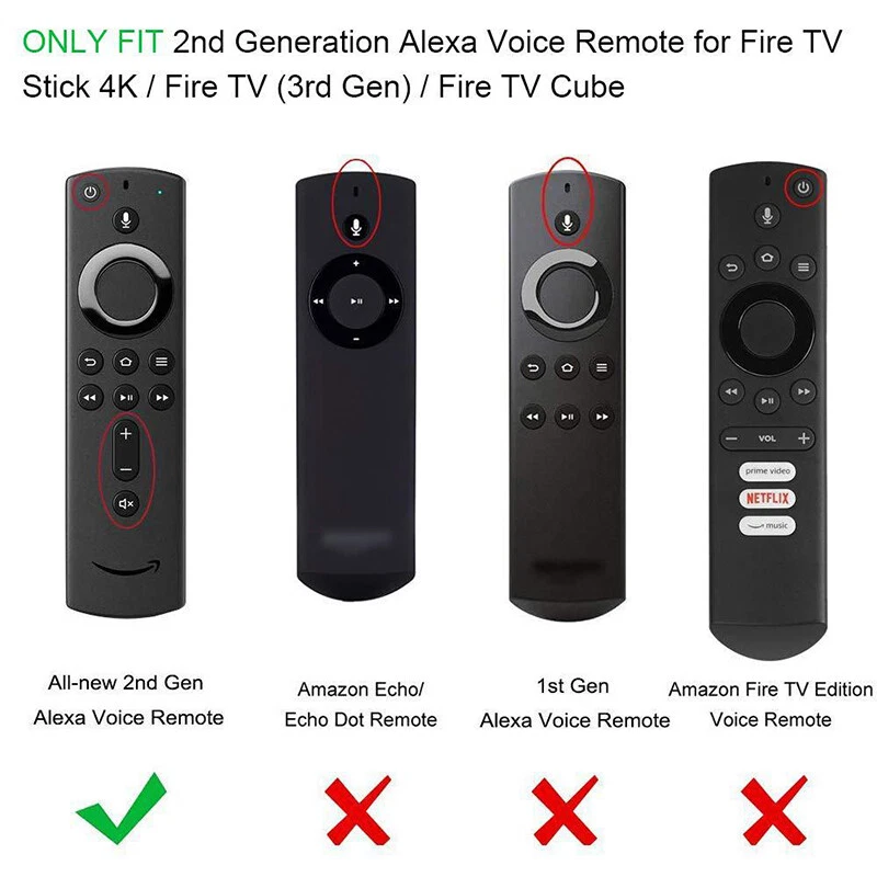 For Amazon+Fire TV Stick 4K Replacement Remote Control With Voice 2nd Gen Case - Image 3 of 4