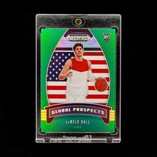 LaMelo Ball RC 2020 NBA Prizm Draft Picks Global Prospects Green Holo Rookie #98