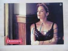 Sharon Stone autograph signed A4 lobby card "Diabolical"