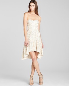 bcbg beige dress