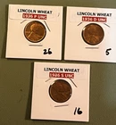 Lot of 3 - Choice Unc  1936P, 1936D, 1936S Lincoln Wheat Cent BU/Unc