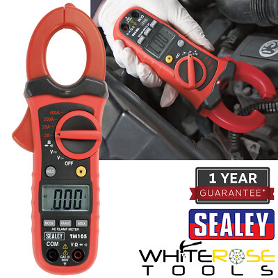 Sealey Digitale Stromzange Profi Auto-Ranging NCVD - 6 Funktionen