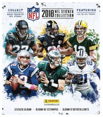 2018 PANINI NFL FOOTBALL STICKER COLLECTION STICKER ALBUM + 10 STICKERS NEW
