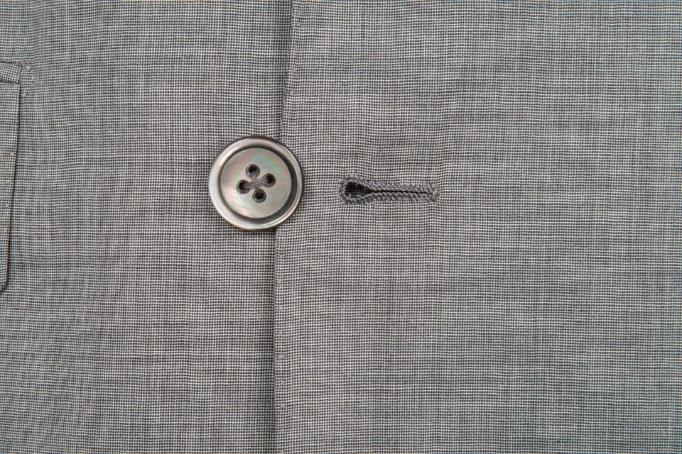 $4760 Traje D'AVENZA Gris Lana 120 Seda Doble Pecho Cosido a Mano 42 EE. UU. / 52 UE Foto 4 de 4