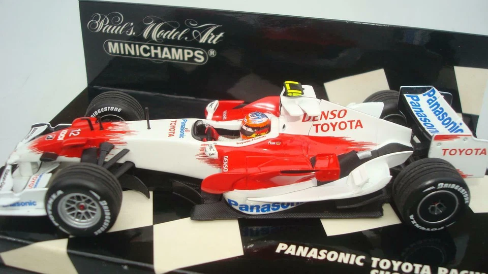 MINICHAMPS 1/43 PANASONIC TOYOTA RACING T. GLOCK SHOWCAR 2008 LIMITED EDITION - Image 2 of 4