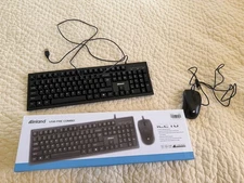 Inland iC210 USB Black Keyboard And Mouse 1000 CPI Combo 105 Keys NIB