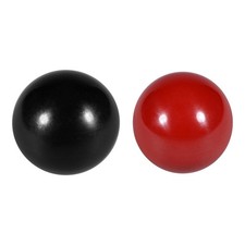 Thermoset Ball Knob M8 Female Thread Machine Handle 35mm Dia Rim Red Black