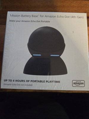 Mission Battery Base Only For Amazon Echo Dot - 4th Gen Only - Black - New