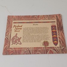 Neville  Name History Genuine 1992 Historical Research Center Certificate. New