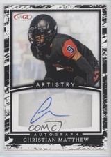 2022 SAGE Artistry Auto Christian Matthew #A-CM2 Auto no9