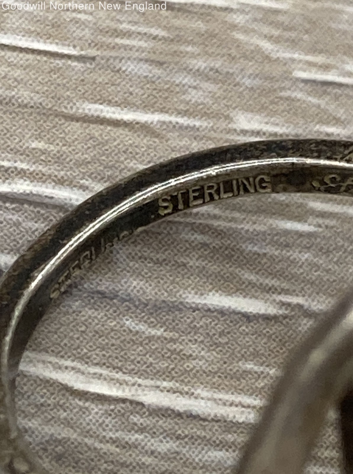 Sterling Silver Faceted Rectangular Cut Smokey Co… - image 5