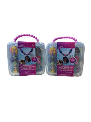 Disney Princess Necklace Activity, 160-Piece Jewelry Making Kit - 2 Pack