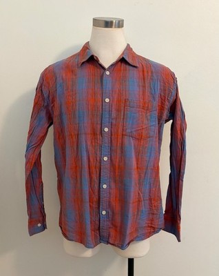 Corridor New York Shadow Check LS Button-Front Shirt (size: 2XL)