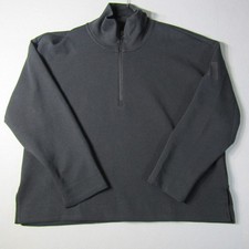 NWT Adidas Soft Lux 1/4 Zip Sweatshirt Women's XL Black