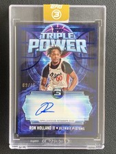 Ron Holland II 2025-26 Topps Three 3 Triple Power Blue Auto /15 #TP-RH